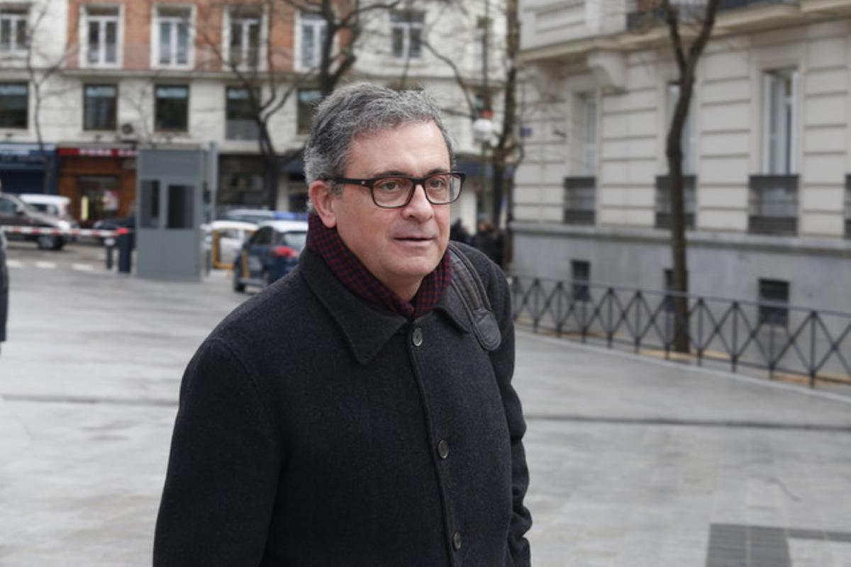 Jordi Pujol Ferrusola llega a la Audiencia Nacional, el pasado febrero.