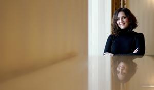 Isabel Díaz Ayuso, presidenta de la Comunidad de Madrid, durante la entrevista.