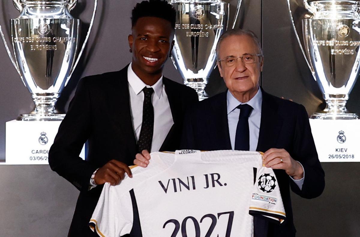 El Real Madrid renueva a Vini Jr. hasta 2027