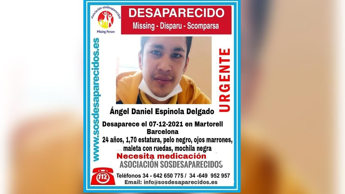 Ángel Daniel Espinola Delgado, desaparecido. Ángel Daniel Espinola Delgado, desaparecido.