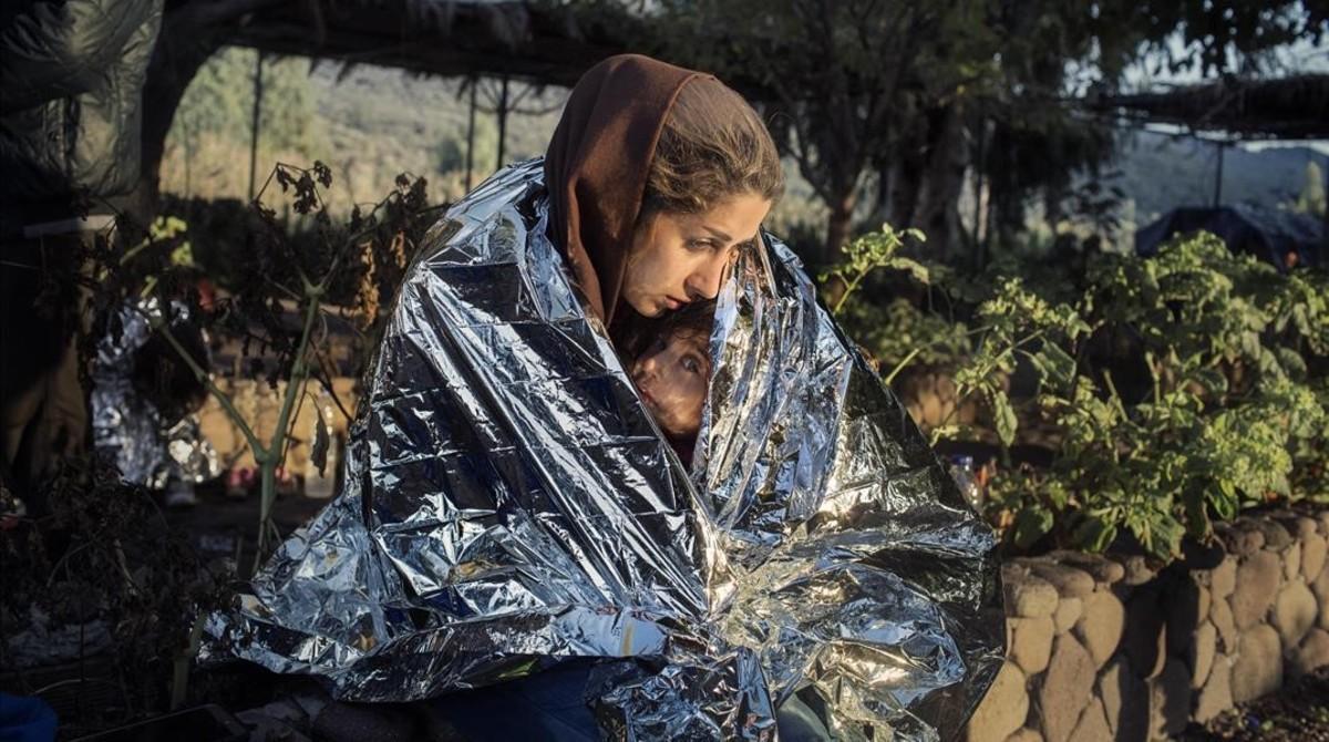Uno de los retratos recogidos en ’Lesbos’, proyecto centrado en los refugiados que llegan a la isla griega.