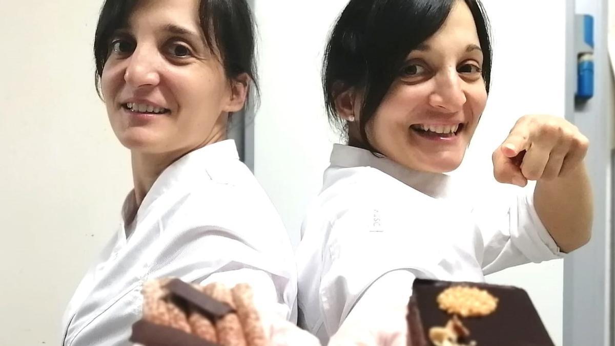 Núria y Roser, las hermanas al frente de la pastelería Castanyer Serra (Hostalric).