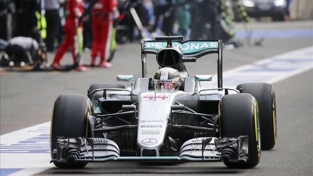 Lewis Hamilton, en Spa.
