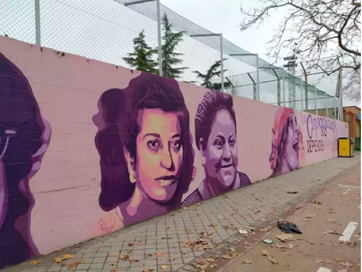 20.000 firmes per mantenir un mural feminista a Madrid 20.000 firmes per mantenir un mural feminista a Madrid
