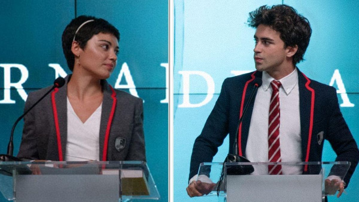 Carla Díaz e Itzan Escamilla, en ’Élite’. Carla Díaz e Itzan Escamilla, en ’Élite’.