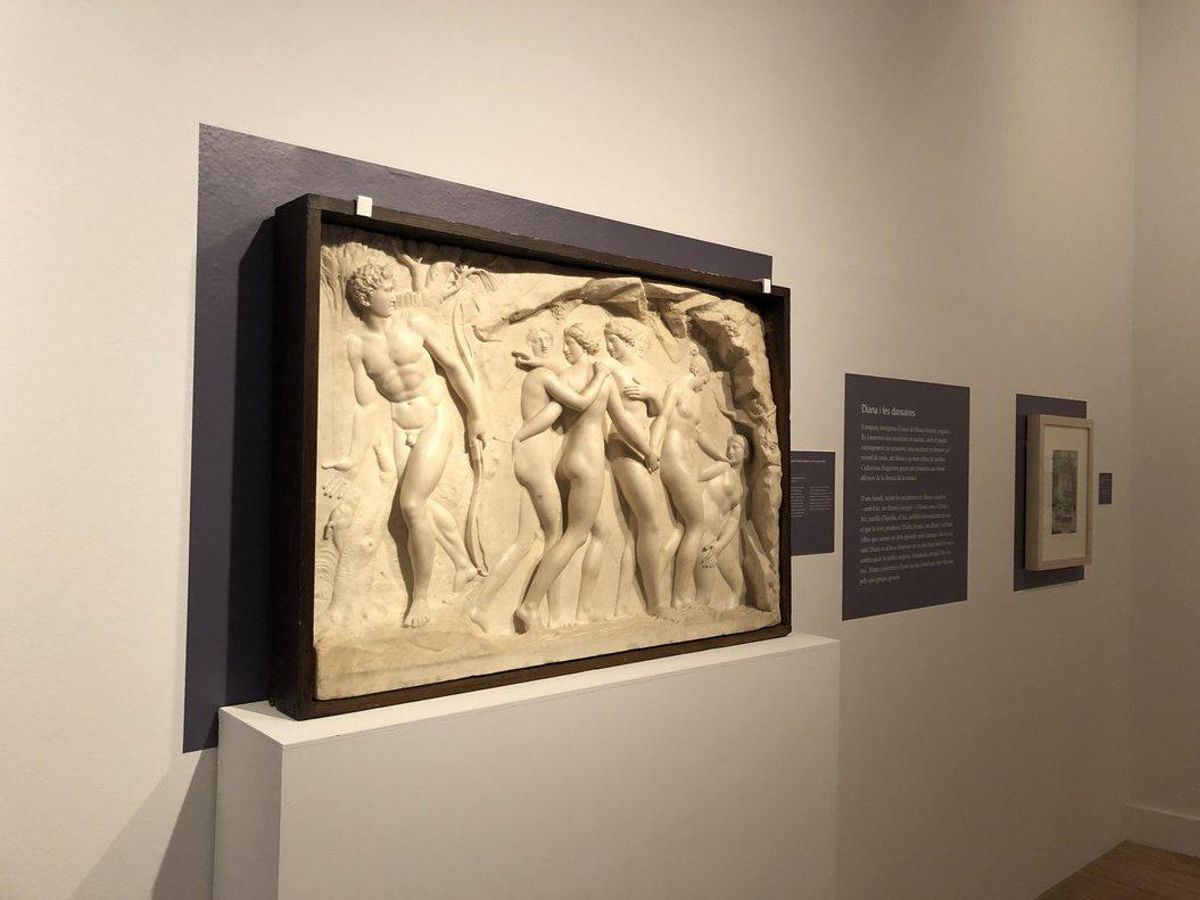 Fotografía de una de las obras de la exposición “Reflexos. L’obra de Damià Campeny”. Fotografía de una de las obras de la exposición “Reflexos. L’obra de Damià Campeny”.