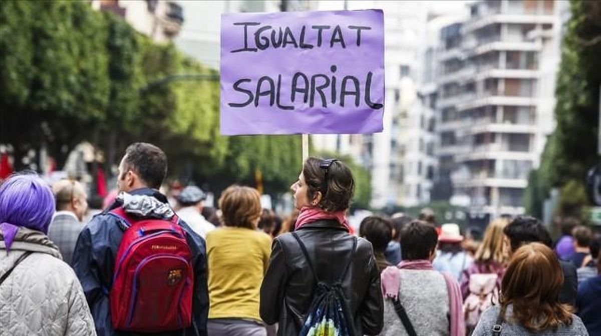 Manifestación por la igualdad en Valencia, el 8 de marzo del 2015. Manifestación por la igualdad en Valencia, el 8 de marzo del 2015.