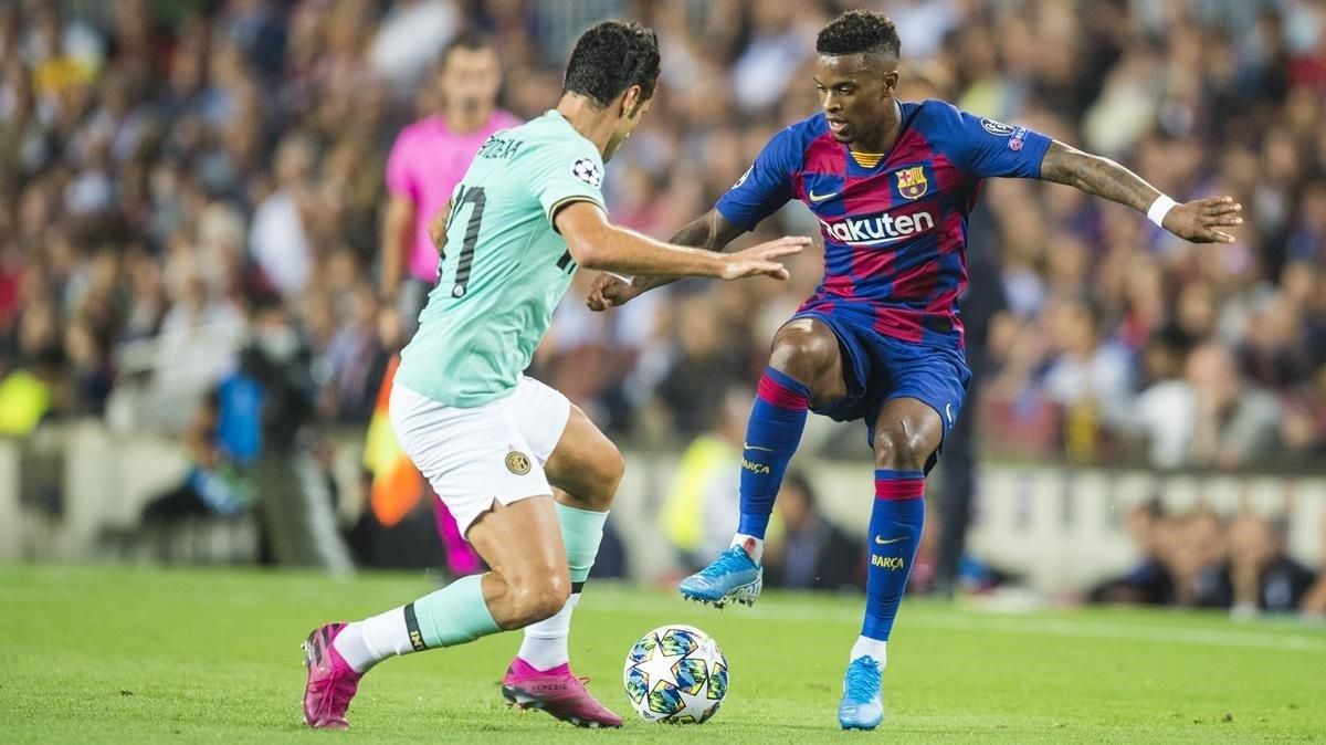Semedo, durante el partido del año pasado ante el Inter en el Camp Nou. Semedo, durante el partido del año pasado ante el Inter en el Camp Nou.