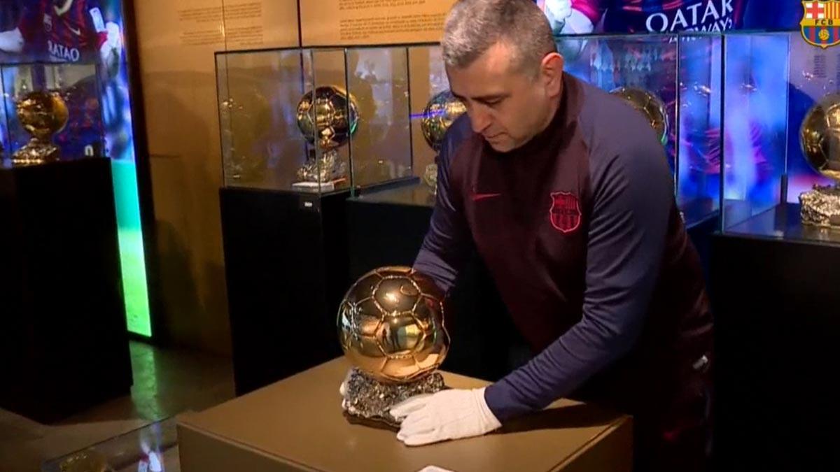 La sisena Pilota d'Or de Messi ja és al museu del Barça