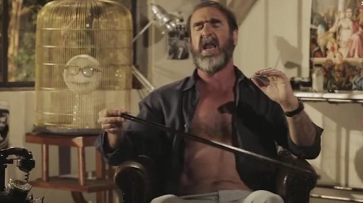Cantona es torna boig cantant el 'Will Grigg's on fire'