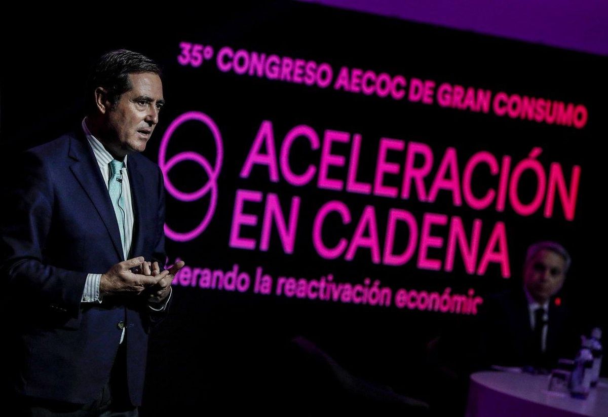 Antonio Garamendi durante el 35 Congreso de Aecoc. Antonio Garamendi durante el 35 Congreso de Aecoc.