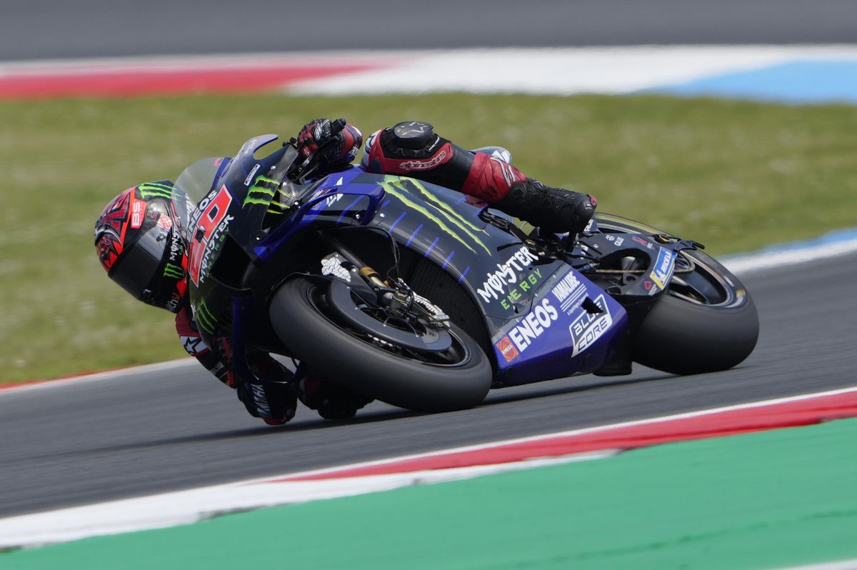 Fabio Quartararo (Yamaha), ganador del GP de Holanda, en Assen. Fabio Quartararo (Yamaha), ganador del GP de Holanda, en Assen.