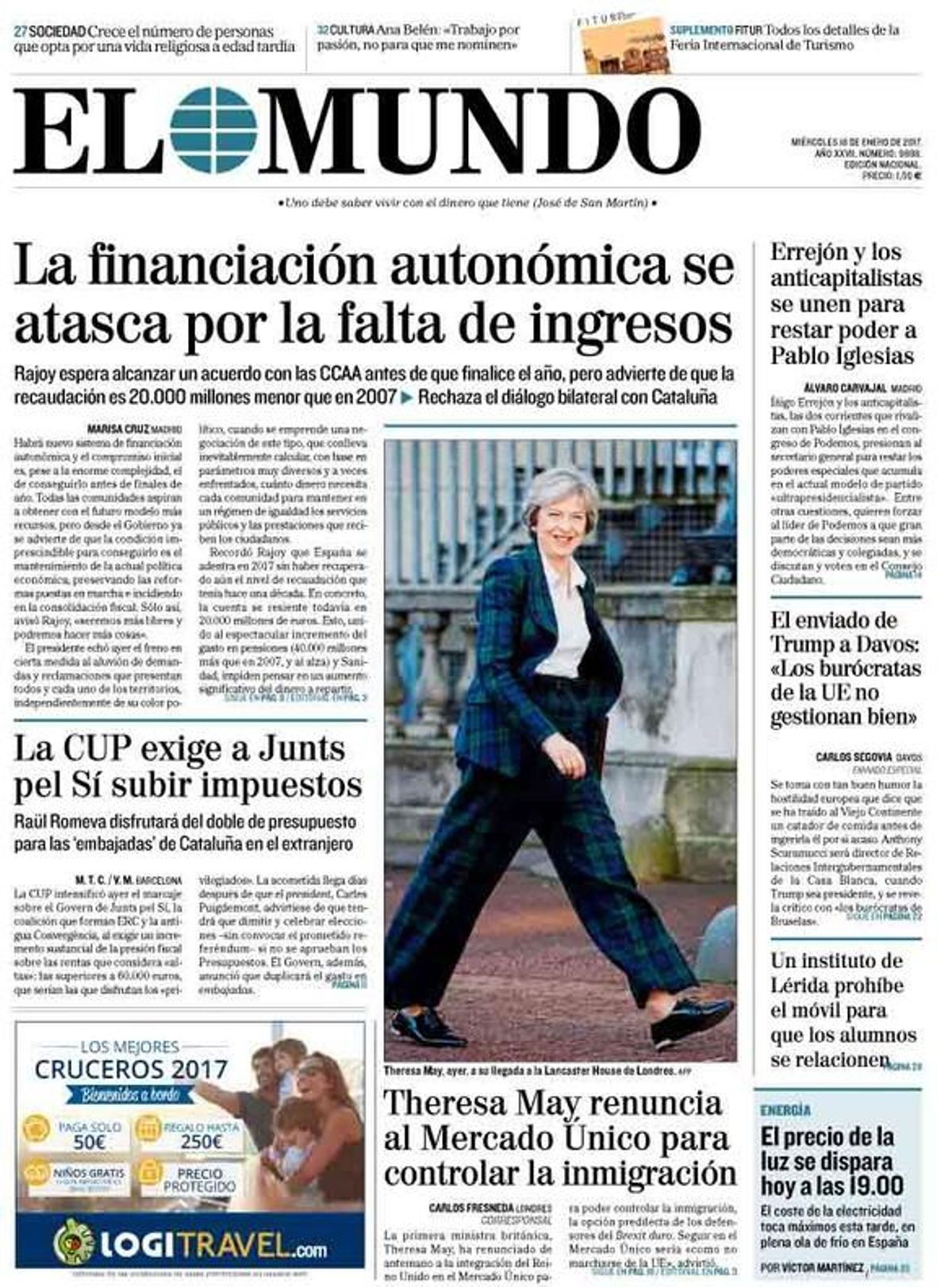 El Estado se blinda frente a Puigdemont, asegura 'La Razón' El Estado se blinda frente a Puigdemont, asegura 'La Razón'