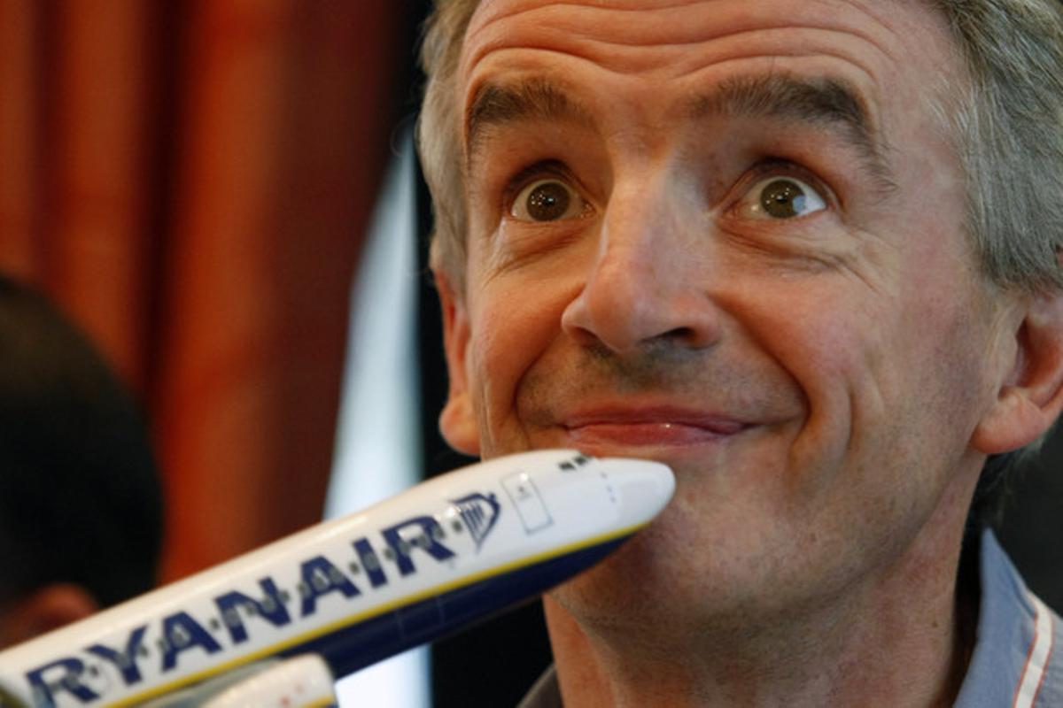 El consejero delegado de Ryanair, Michael O’Leary, durante la presentación de los datos de la compañía, en septiembre.