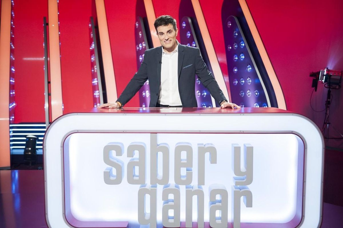 Luis Larrodera, en el plató de ’Saber y ganar’. Luis Larrodera, en el plató de ’Saber y ganar’.