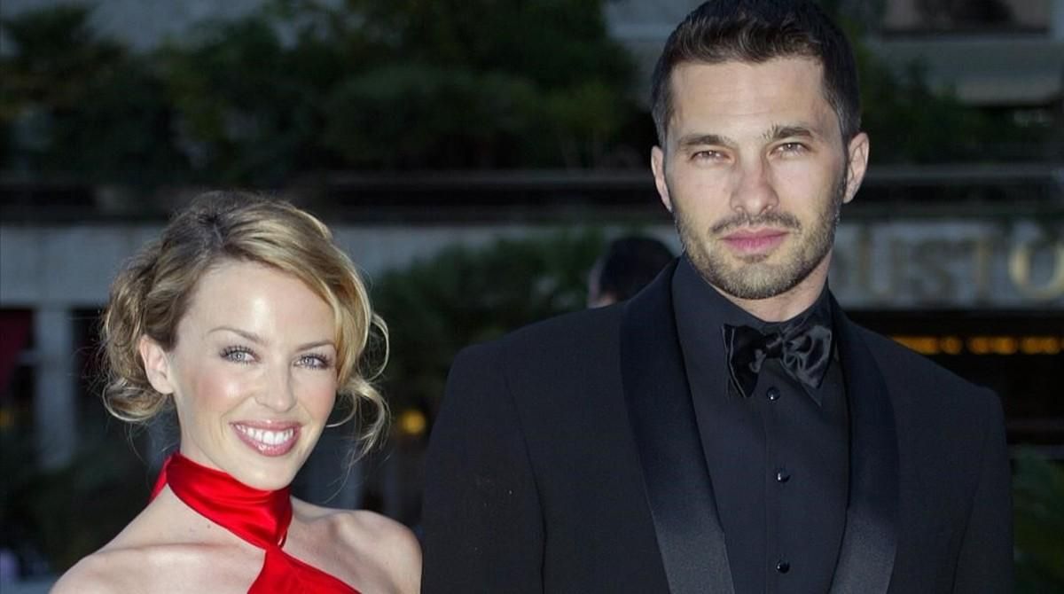 Una imagen de archivo de Kylie Minogue y Olivier Martinez. Una imagen de archivo de Kylie Minogue y Olivier Martinez.