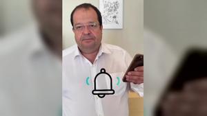 El ’conseller’ Elena explica cómo funcionará la alerta de Protección Civil a móviles del área de Barcelona.