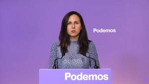 Podemos garantiza un acuerdo con Sumar aunque no esté Irene Montero