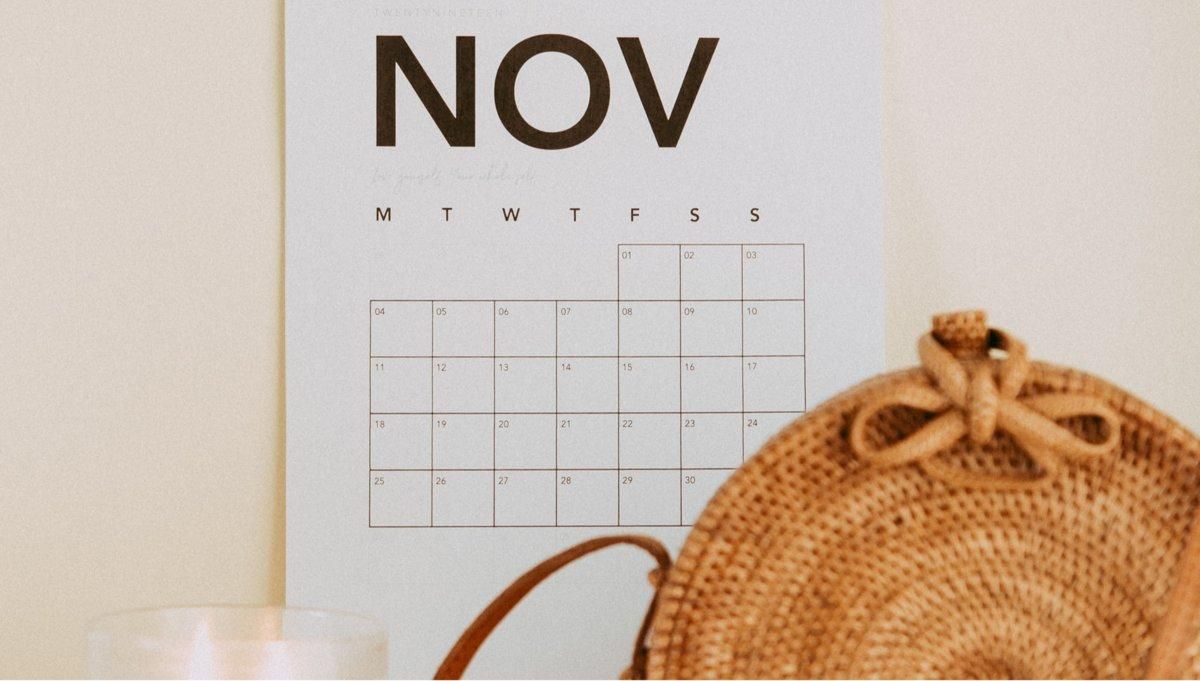 Agenda de noviembre para el emprendedor Agenda de noviembre para el emprendedor
