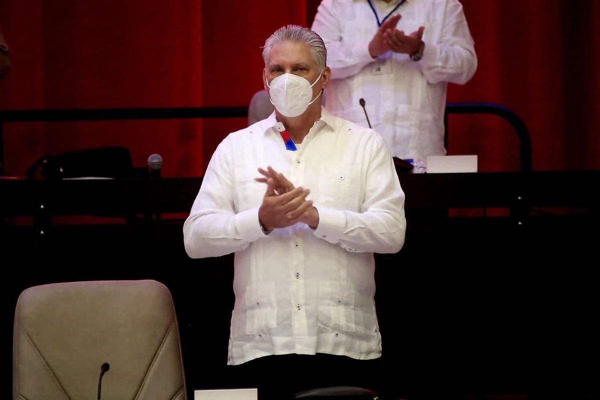 Díaz-Canel en el congreso del Partido Comunista cubano de este fin de semana. Díaz-Canel en el congreso del Partido Comunista cubano de este fin de semana.