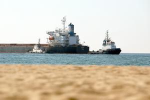 El primer vaixell de càrrega amb blat ucraïnès atraca a Síria, país aliat rus