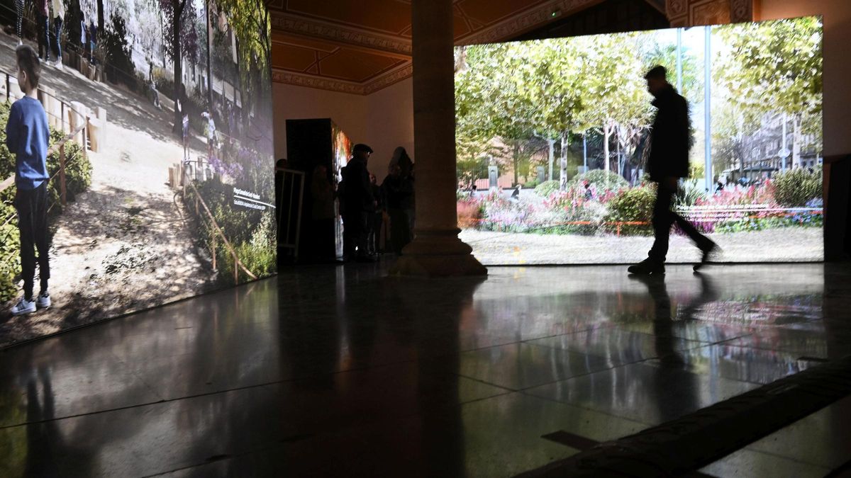 Una vista de la exposición, con dos de las calles tal y como está previsto que queden tras las obras y después de que la vegetación coja cuerpo. Una vista de la exposición, con dos de las calles tal y como está previsto que queden tras las obras y después de que la vegetación coja cuerpo.