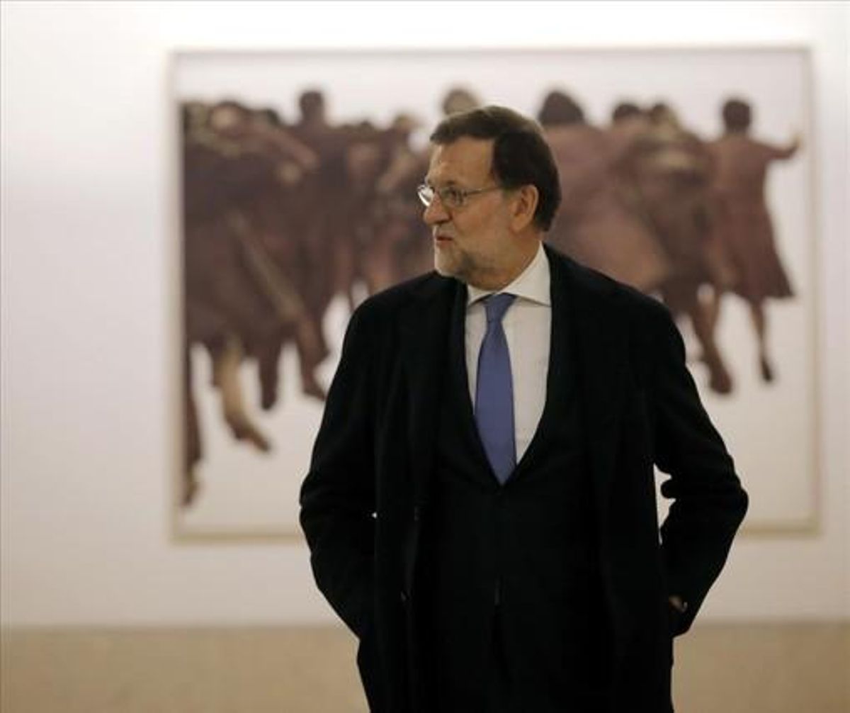 Mariano Rajoy, presidente en funciones, este viernes en el Congreso. Mariano Rajoy, presidente en funciones, este viernes en el Congreso.