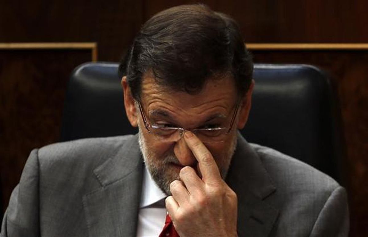 Mariano Rajoy, ayer en el Congreso. Mariano Rajoy, ayer en el Congreso.