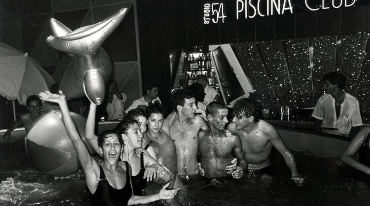 La discoteca Studio 54 de Barcelona, en la década de 1980. La discoteca Studio 54 de Barcelona, en la década de 1980.