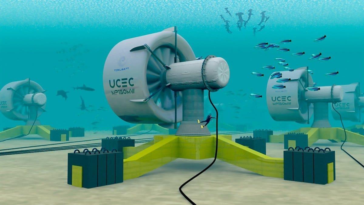 Stanno sviluppando una turbina che genera elettricità con correnti sottomarine