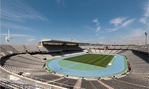 Una vista del Estadio Olímpico de Montjuïc.