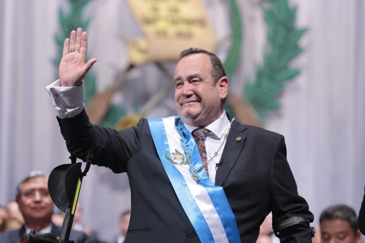 El presidente de Guatemala, Alejandro Giammattei.
