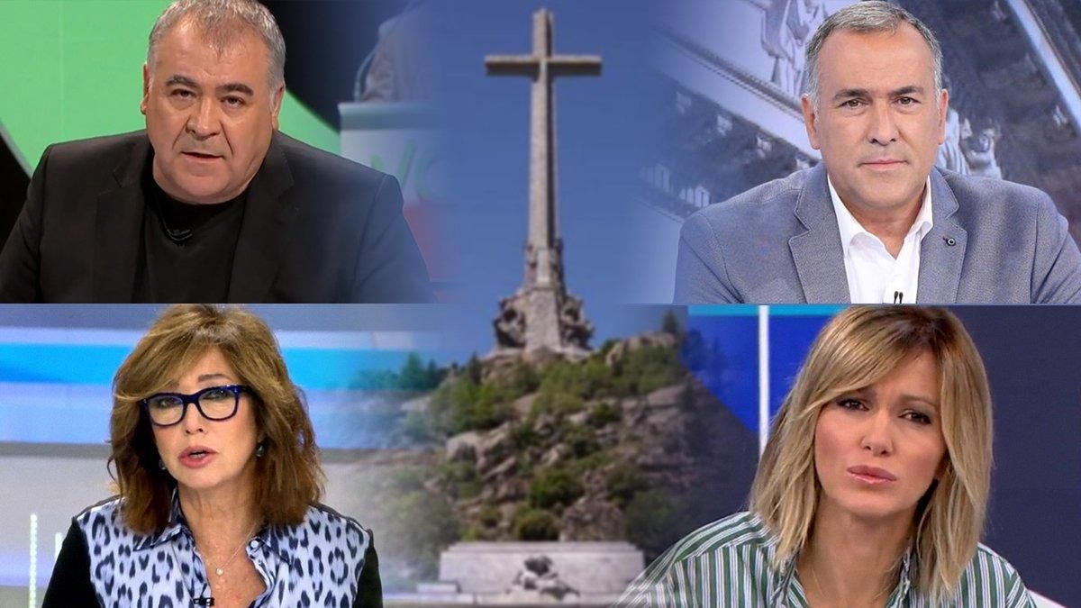 Así está siendo la cobertura televisiva de la exhumación de Franco Así está siendo la cobertura televisiva de la exhumación de Franco
