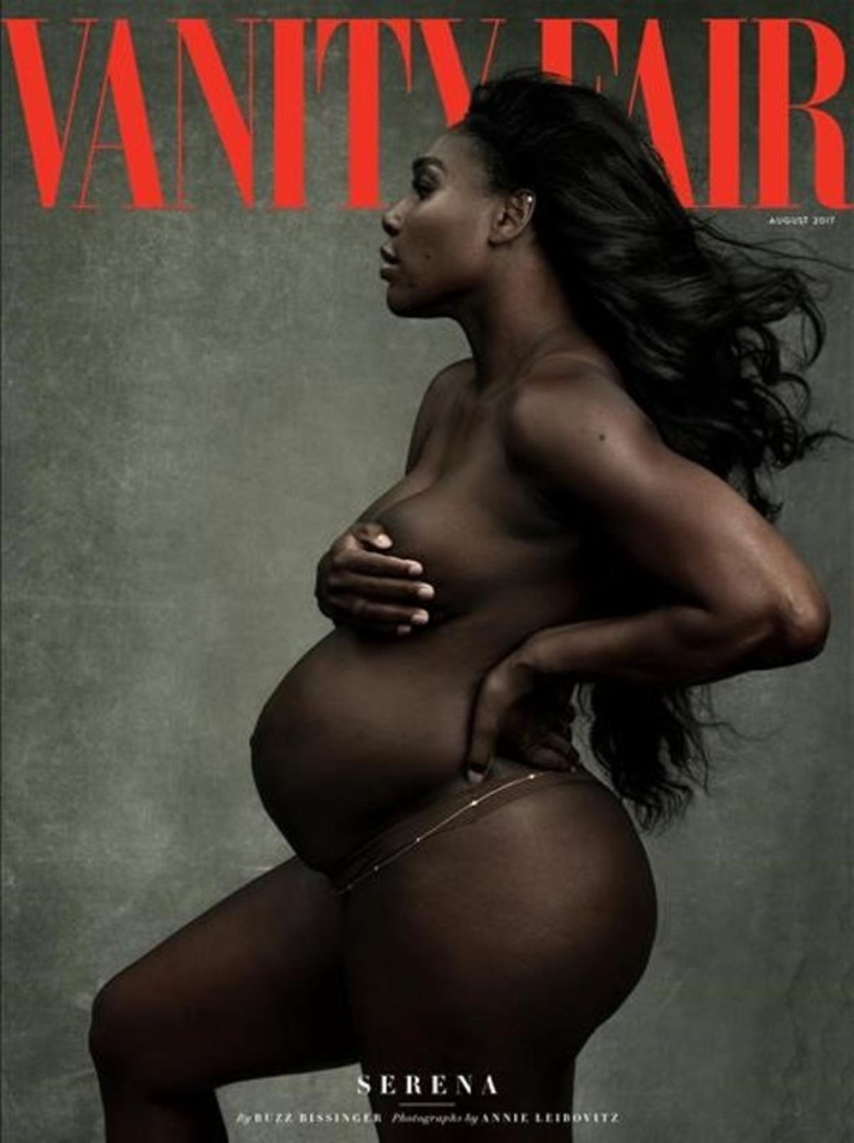 Serena Williams posa en la portada de ’Vanity Fair’, fotografiada por Annie Leibovitz.