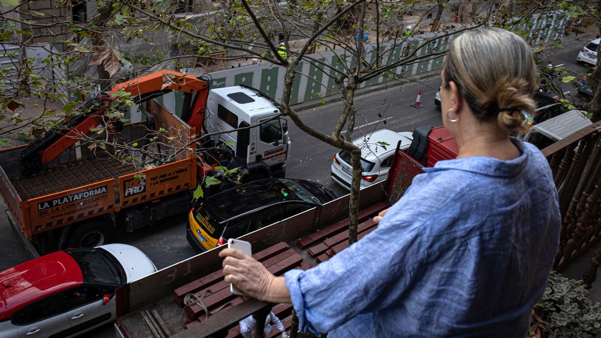 Un infierno diario de ruido por obras en el Eixample de Barcelona Un infierno diario de ruido por obras en el Eixample de Barcelona