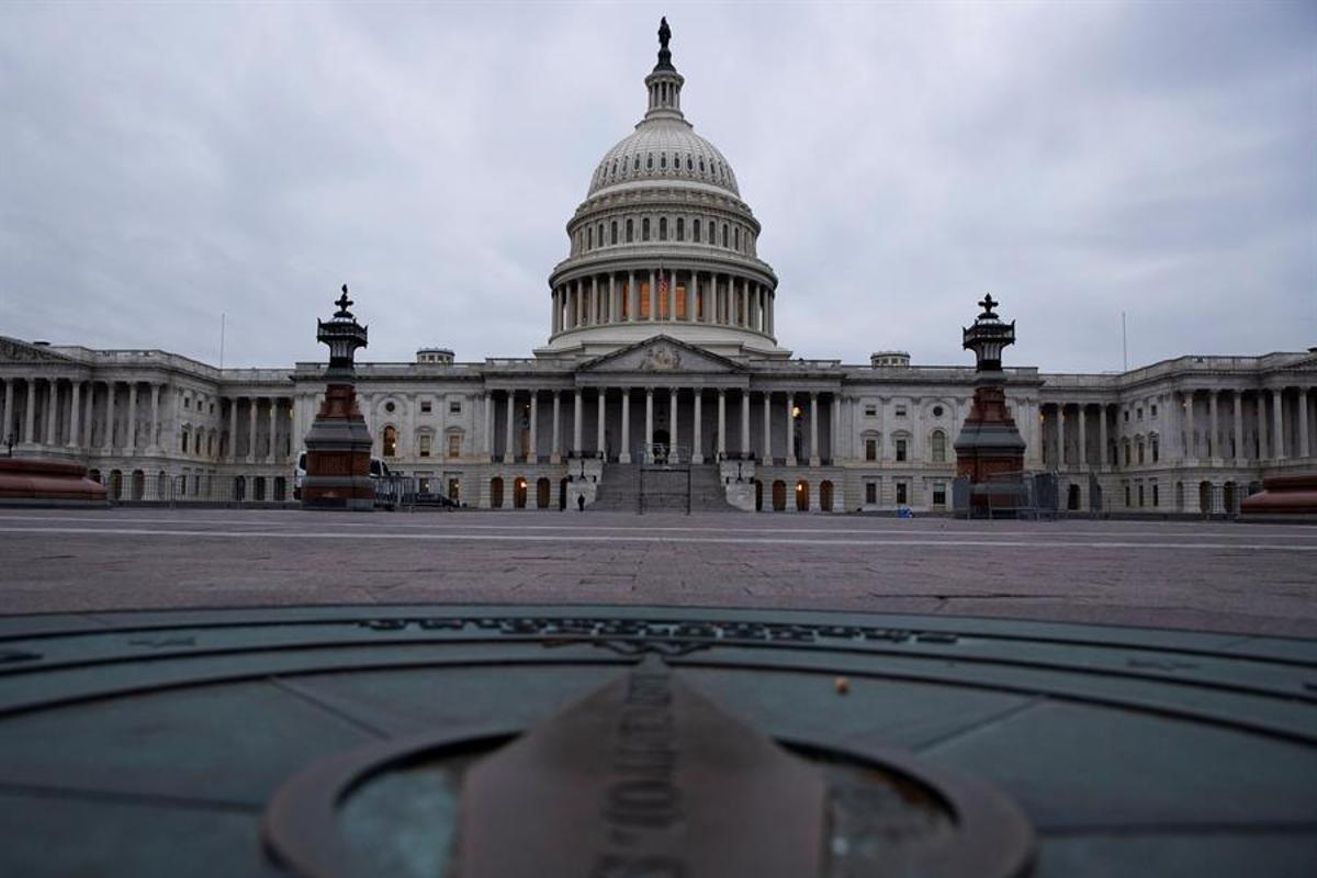 Vista del Capitolio en Washington.