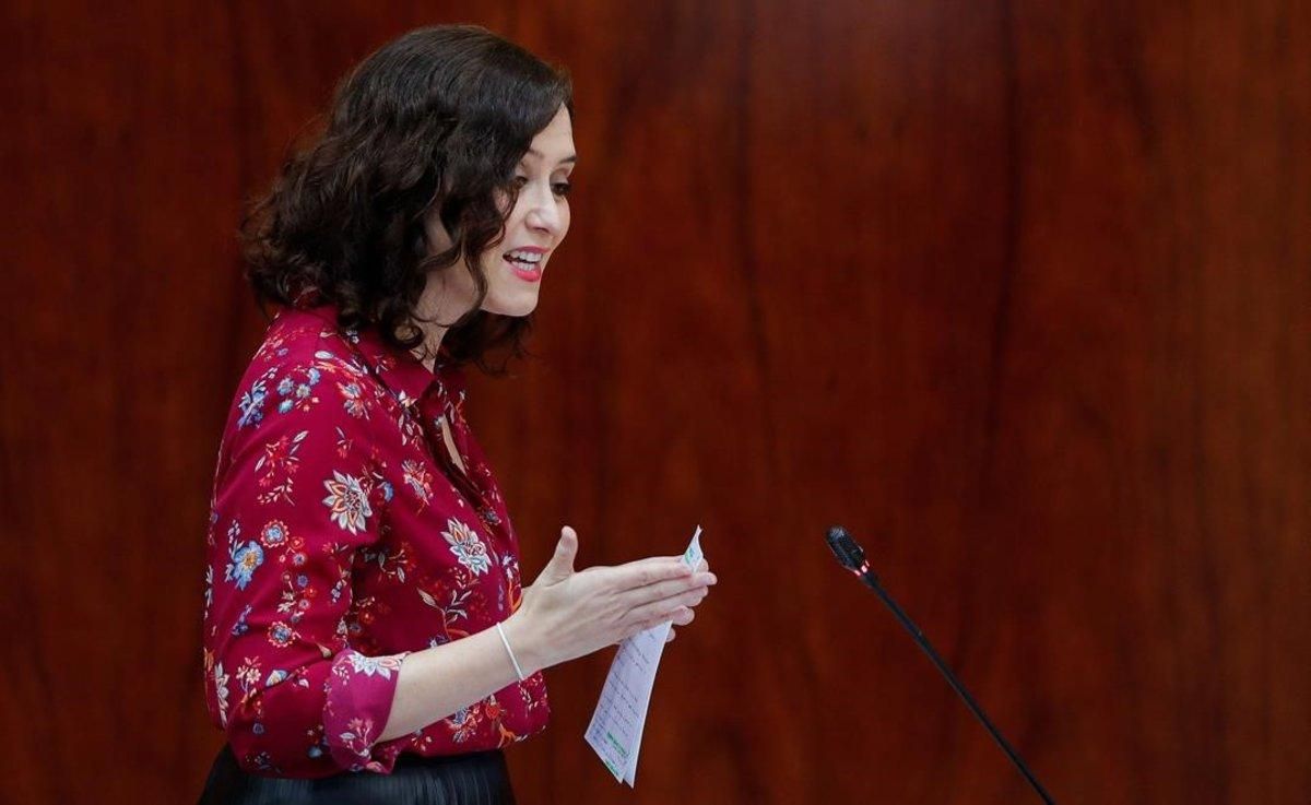 La presidenta de la Comunidad de Madrid, Isabel Díaz Ayuso La presidenta de la Comunidad de Madrid, Isabel Díaz Ayuso