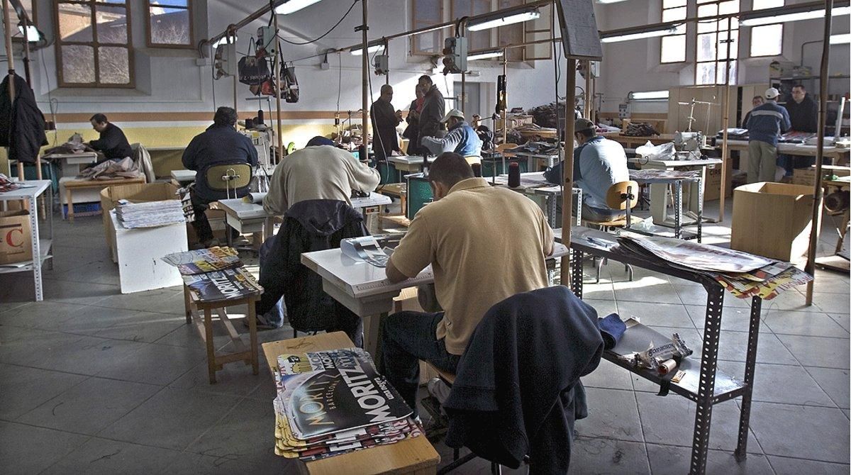 Un grupo de presos, participando en un taller de reinserción, en una imagen de archivo. Un grupo de presos, participando en un taller de reinserción, en una imagen de archivo.