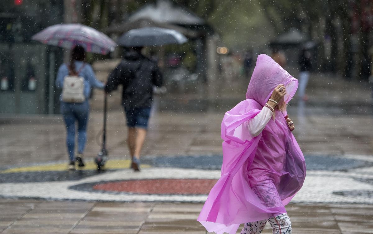 Lluvia en Barcelona. Lluvia en Barcelona.