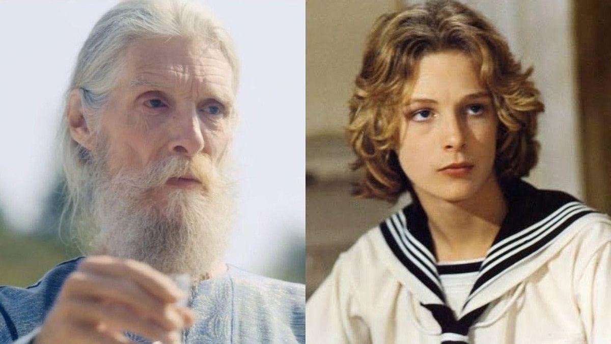 Björn Andrésen, hoy y de joven, en el filme de Visconti. Björn Andrésen, hoy y de joven, en el filme de Visconti.