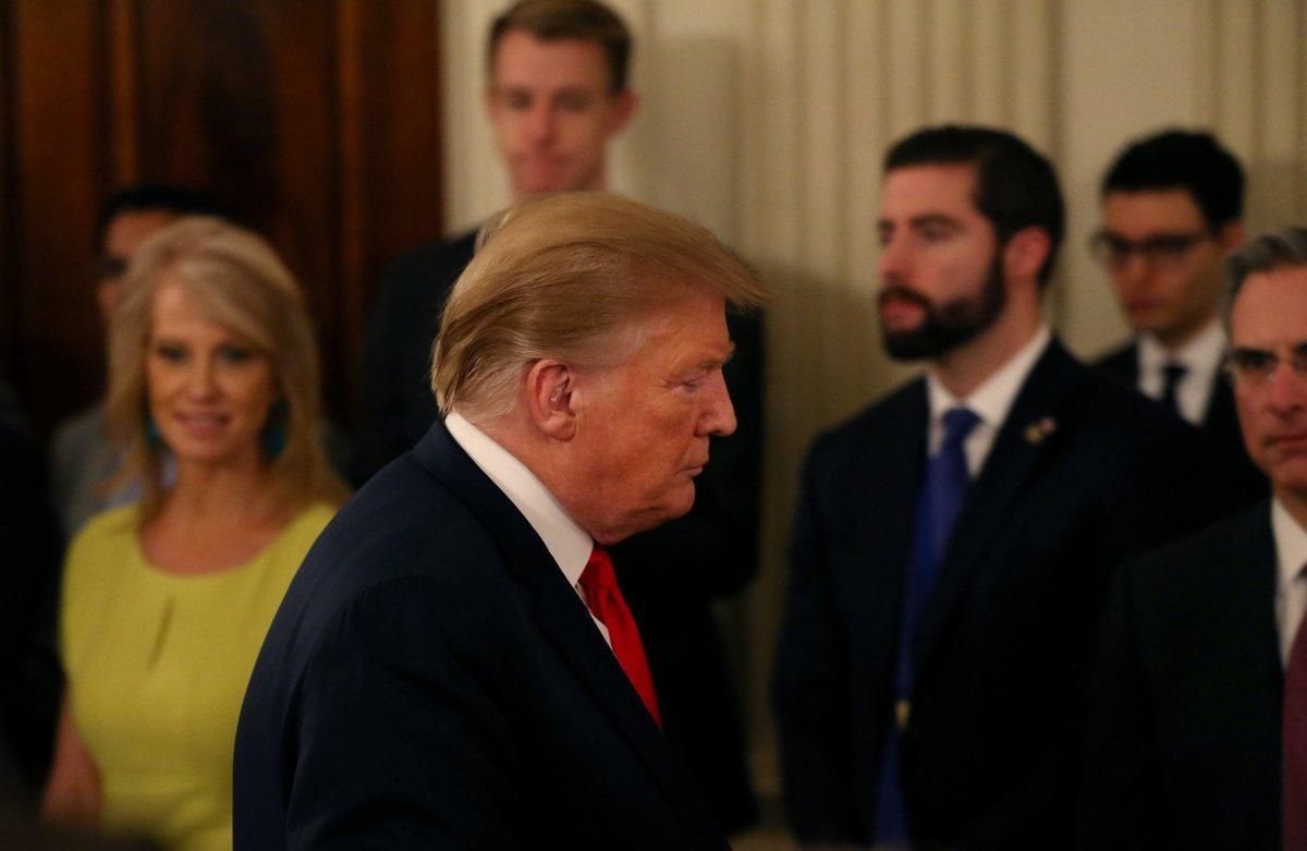 El presidente de los Estados Unidos, Donald Trump en la Casa Blanca. El presidente de los Estados Unidos, Donald Trump en la Casa Blanca.