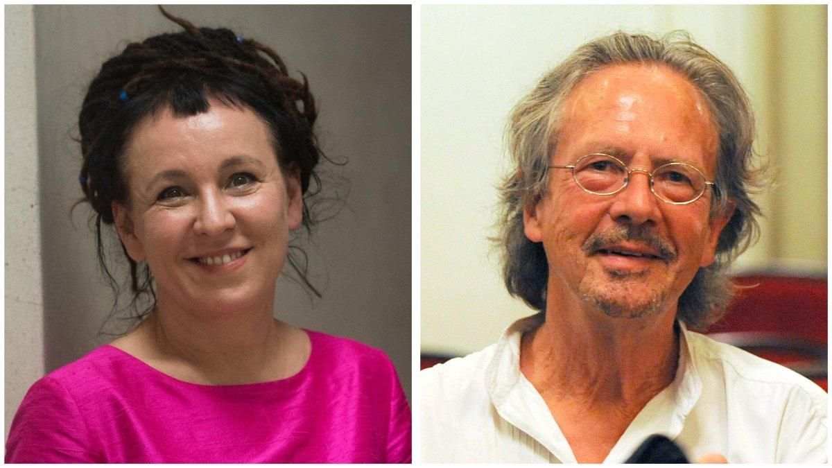 Pemio Nobel la escritora Olga Tokarczuc y Peter Handke. Pemio Nobel la escritora Olga Tokarczuc y Peter Handke.