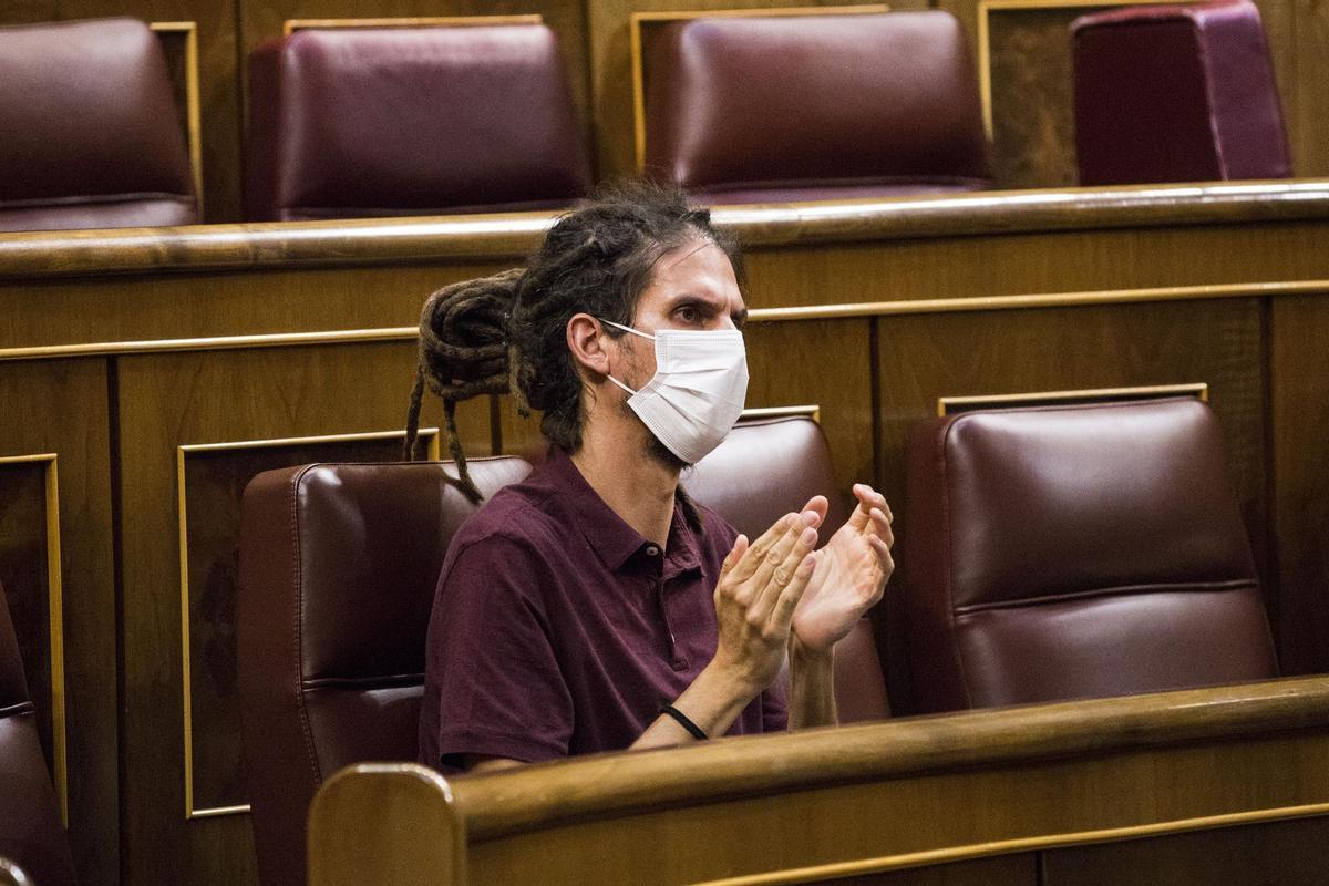 El escaño vacío de Alberto Rodríguez genera tensiones en Unidas Podemos