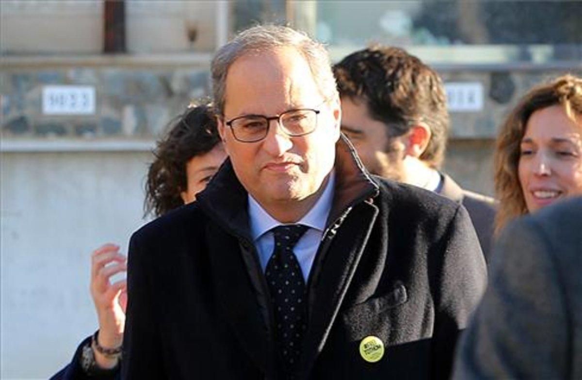 Torra, este 25 de diciembre, en la ofrenda floral a la tumba del President Macià. Torra, este 25 de diciembre, en la ofrenda floral a la tumba del President Macià.