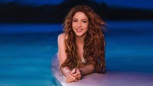 Shakira sobre una tabla de surf, en una imagen publicada en su cuenta de Instagram. 