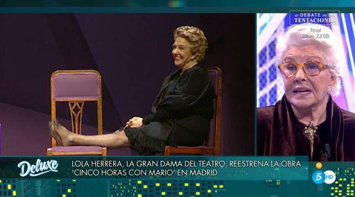 Lola Herrera en 'Sábado Deluxe': "No entiendo que una mujer pueda votar a Vox" Lola Herrera en 'Sábado Deluxe': "No entiendo que una mujer pueda votar a Vox"