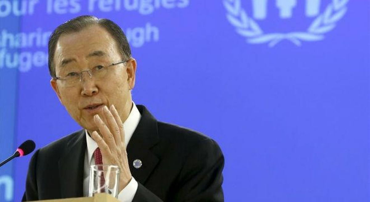 Ban Ki Moon, secretario general de la ONU. Ban Ki Moon, secretario general de la ONU.