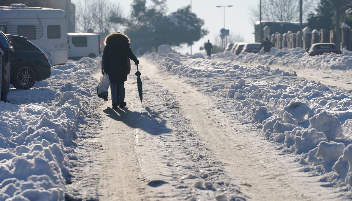 Temperaturas bajas después de la nevada. Temperaturas bajas después de la nevada.