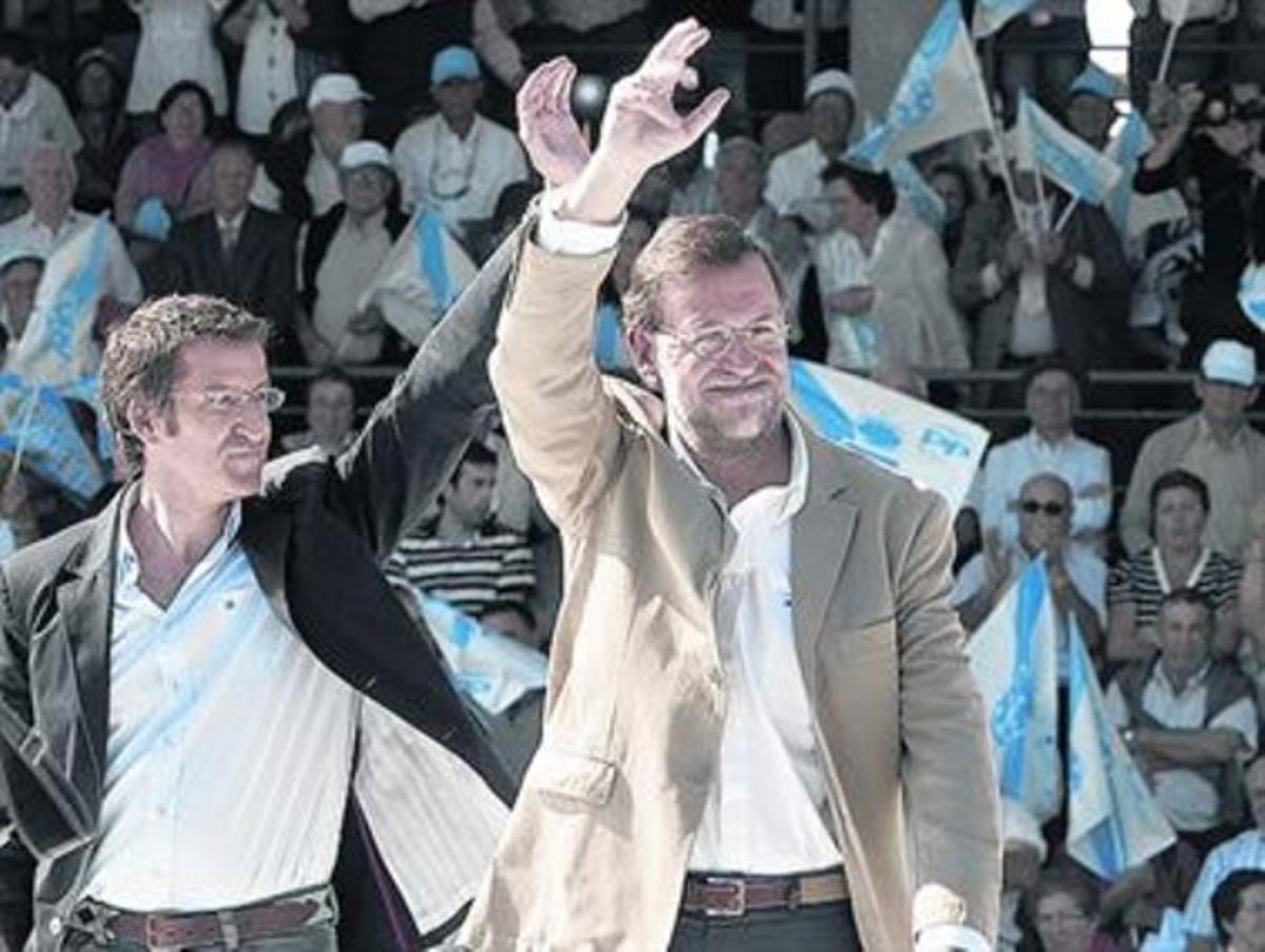 Núñez Feijoo y Rajoy, en una imagen de archivo.
