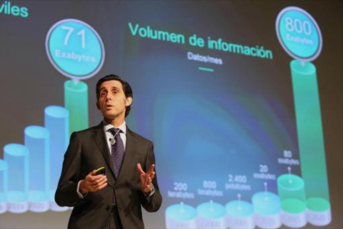 El presidente de Telefónica, José María Álvarez-Pallete, reclama confianza y agradece el esfuerzo inversor a los accionistas estos últimos cinco años.